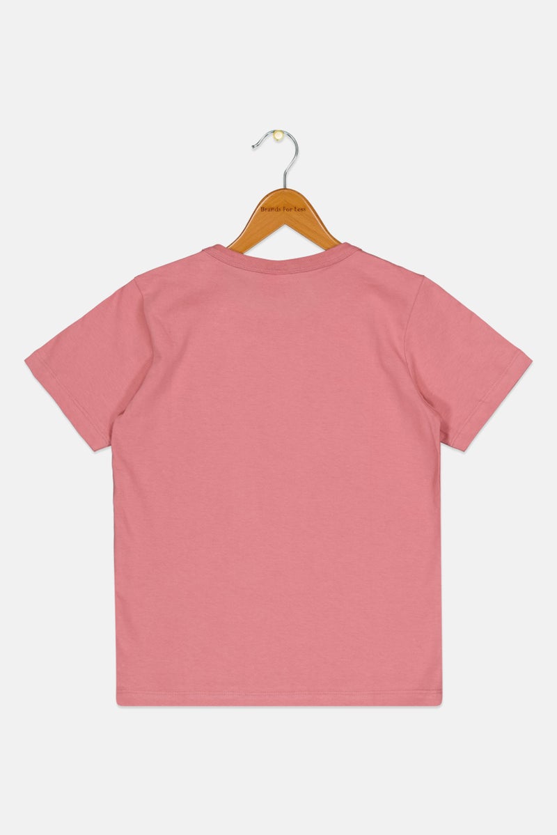 Hamleys Kids Boys Crew Neck Short Sleeve T-Shirt, Dusty Pink - Image 2
